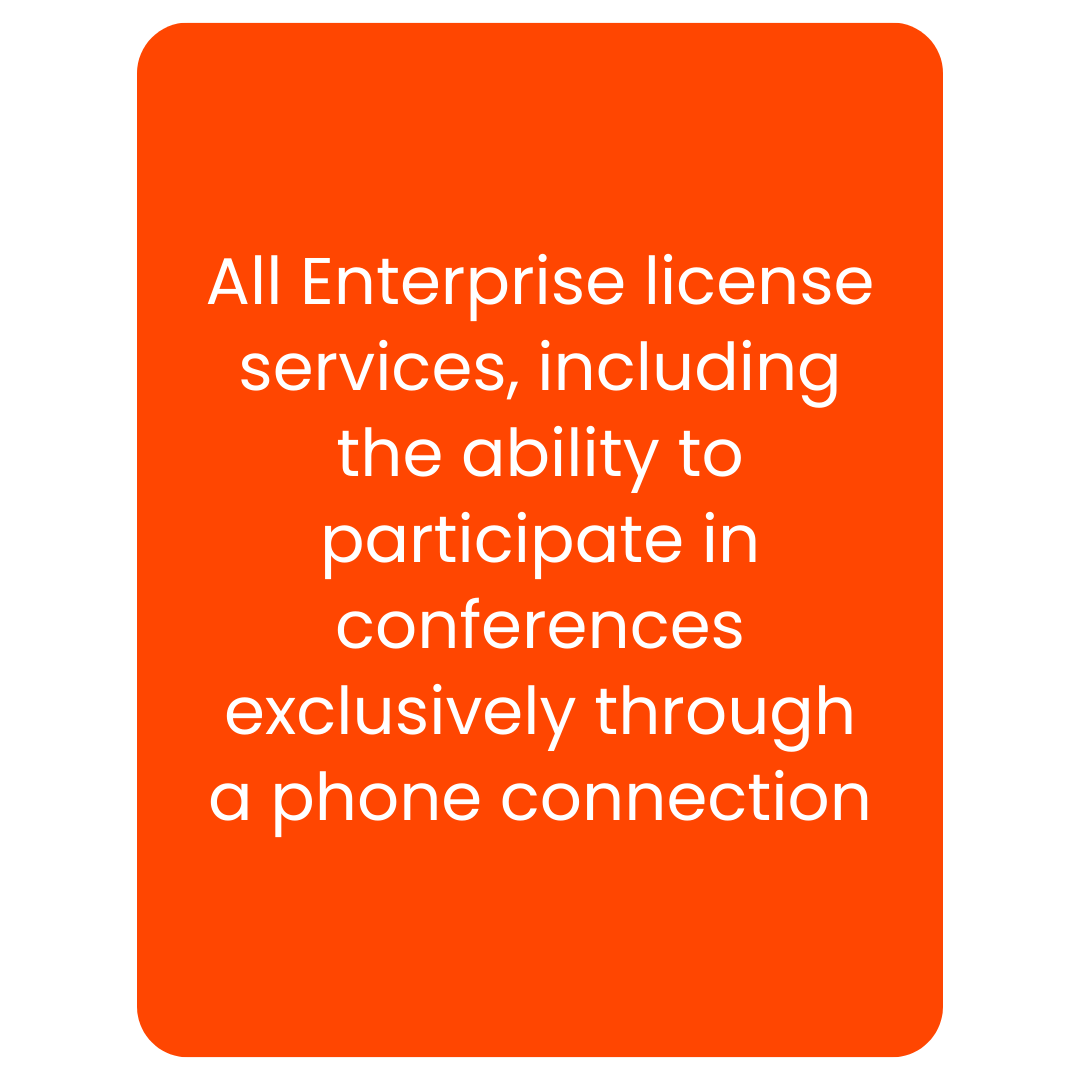Dial In Enterprise license Dial In Enterprise license illustration