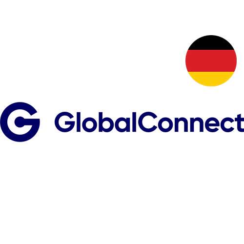 globale Verbindungslogo-Flagge